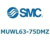 MUWL63-75DMZ プレートシリンダ/複動：両ロッド MUWシリーズ MUWL63 SMC 52802637