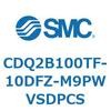 CDQ2B100TF-10DFZ-M9PWVSDPCS 薄形シリンダ CDQ2B100TF SMC 52829515