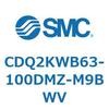 CDQ2KWB63-100DMZ-M9BWV 薄形シリンダ CDQ2KWB63 SMC 53095235