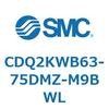 CDQ2KWB63-75DMZ-M9BWL 薄形シリンダ CDQ2KWB63 SMC 53095506