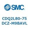 CDQ2L80-75DCZ-M9BAVL 薄形シリンダ CDQ2L80-7 SMC 53140762