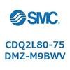 CDQ2L80-75DMZ-M9BWV 薄形シリンダ CDQ2L80-7 SMC 53140866
