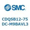 CDQSB12-75DC-M9BAVL3 薄形シリンダ/コンパクトタイプ CDQSB12-7 SMC 53233196