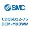 CDQSB12-75DCM-M9BWM 薄形シリンダ/コンパクトタイプ CDQSB12-7 SMC 53233345