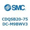 CDQSB20-75DC-M9BWV3 薄形シリンダ/コンパクトタイプ CDQSB20-7 SMC 53257407