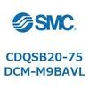 CDQSB20-75DCM-M9BAVL 薄形シリンダ/コンパクトタイプ CDQSB20-7 SMC 53257504