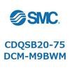 CDQSB20-75DCM-M9BWM 薄形シリンダ/コンパクトタイプ CDQSB20-7 SMC 53257574