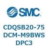 CDQSB20-75DCM-M9BWSDPC3 薄形シリンダ/コンパクトタイプ CDQSB20-7 SMC 53257592