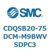 CDQSB20-75DCM-M9BWVSDPC3 薄形シリンダ/コンパクトタイプ CDQSB20-7 SMC 53257617