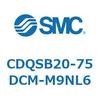 CDQSB20-75DCM-M9NL6 薄形シリンダ/コンパクトタイプ CDQSB20-7 SMC 53257635
