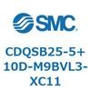 CDQSB25-5+10D-M9BVL3-XC11 薄形シリンダ/コンパクトタイプ CDQSB25-5 SMC 53268241