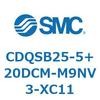 CDQSB25-5+20DCM-M9NV3-XC11 薄形シリンダ/コンパクトタイプ CDQSB25-5 SMC 53268345