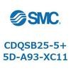 CDQSB25-5+5D-A93-XC11 薄形シリンダ/コンパクトタイプ CDQSB25-5 SMC 53268485