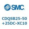CDQSB25-50+25DC-XC10 薄形シリンダ/コンパクトタイプ CDQSB25-5 SMC 53268607