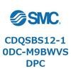 CDQSBS12-10DC-M9BWVSDPC 薄形シリンダ/コンパクトタイプ CDQSBS12 SMC 53271066