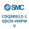 CDQSBS12-10DCM-M9PWV 薄形シリンダ/コンパクトタイプ CDQSBS12 SMC 53271127