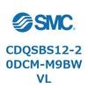 CDQSBS12-20DCM-M9BWVL 薄形シリンダ/コンパクトタイプ CDQSBS12 SMC 53271294