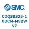 CDQSBS25-10DCM-M9BWVZ 薄形シリンダ/コンパクトタイプ CDQSBS25 SMC 53272834