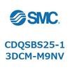 CDQSBS25-13DCM-M9NV 薄形シリンダ/コンパクトタイプ CDQSBS25 SMC 53272852