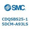 CDQSBS25-15DCM-A93LS 薄形シリンダ/コンパクトタイプ CDQSBS25 SMC 53272947
