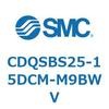 CDQSBS25-15DCM-M9BWV 薄形シリンダ/コンパクトタイプ CDQSBS25 SMC 53272956