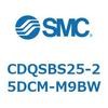 CDQSBS25-25DCM-M9BW 薄形シリンダ/コンパクトタイプ CDQSBS25 SMC 53273211