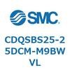 CDQSBS25-25DCM-M9BWVL 薄形シリンダ/コンパクトタイプ CDQSBS25 SMC 53273254