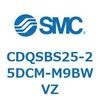 CDQSBS25-25DCM-M9BWVZ 薄形シリンダ/コンパクトタイプ CDQSBS25 SMC 53273263