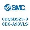 CDQSBS25-30DC-A93VLS 薄形シリンダ/コンパクトタイプ CDQSBS25 SMC 53273297