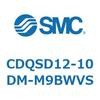 CDQSD12-10DM-M9BWVS 薄形シリンダ/コンパクトタイプ CDQSD12 SMC 53273805
