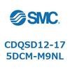 CDQSD12-175DCM-M9NL 薄形シリンダ/コンパクトタイプ CDQSD12 SMC 53274191