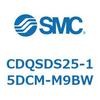 CDQSDS25-15DCM-M9BW 薄形シリンダ/コンパクトタイプ CDQSDS25 SMC 53282862