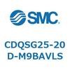 CDQSG25-20D-M9BAVLS 薄形シリンダ/コンパクトタイプ CDQSG25 SMC 53290246