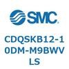 CDQSKB12-10DM-M9BWVLS 薄形シリンダ/コンパクトタイプ CDQSKB12 SMC 53291034