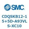 CDQSKB12-15+5D-A93VLS-XC10 薄形シリンダ/コンパクトタイプ CDQSKB12 SMC 53291086
