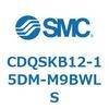 CDQSKB12-15DM-M9BWLS 薄形シリンダ/コンパクトタイプ CDQSKB12 SMC 53291271