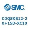 CDQSKB12-20+15D-XC10 薄形シリンダ/コンパクトタイプ CDQSKB12 SMC 53291305