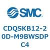 CDQSKB12-20D-M9BWSDPC4 薄形シリンダ/コンパクトタイプ CDQSKB12 SMC 53291384