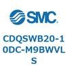 CDQSWB20-10DC-M9BWVLS 薄形シリンダ/コンパクトタイプ CDQSWB20 SMC 53309137