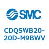 CDQSWB20-20D-M9BWV 薄形シリンダ/コンパクトタイプ CDQSWB20 SMC 53309593
