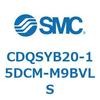 CDQSYB20-15DCM-M9BVLS 薄形シリンダ/コンパクトタイプ CDQSYB20 SMC 53317214