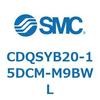 CDQSYB20-15DCM-M9BWL 薄形シリンダ/コンパクトタイプ CDQSYB20 SMC 53317232