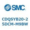 CDQSYB20-25DCM-M9BW 薄形シリンダ/コンパクトタイプ CDQSYB20 SMC 53317451