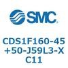 CDS1F160-45+50-J59L3-XC11 エアシリンダ/標準形：給油タイプ CDS1F160 SMC 53360167