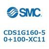 CDS1G160-50+100-XC11 エアシリンダ/標準形：給油タイプ CDS1G160 SMC 53376373