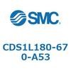 CDS1L180-670-A53 エアシリンダ/標準形：給油タイプ CDS1L SMC 53380521