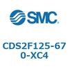CDS2F125-670-XC4 標準形エアシリンダ(角形カバー) CDS2F125-6 SMC 53415205