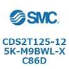 CDS2T125-125K-M9BWL-XC86D 標準形エアシリンダ(角形カバー) CDS2T125-1 SMC 53435952