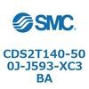 CDS2T140-500J-J593-XC3BA 標準形エアシリンダ(角形カバー) CDS2T140-5 SMC 53440082