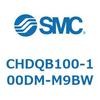 CHDQB100-100DM-M9BW 薄形油圧シリンダ/複動：片ロッド(3.5MPa) オートスイッチ付 CHDQB1 SMC 53692362